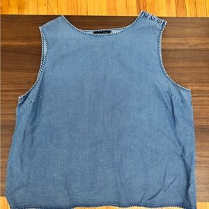 Banana Republic Blue Sleeveless Top